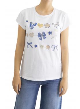 t shirt con fiocchi